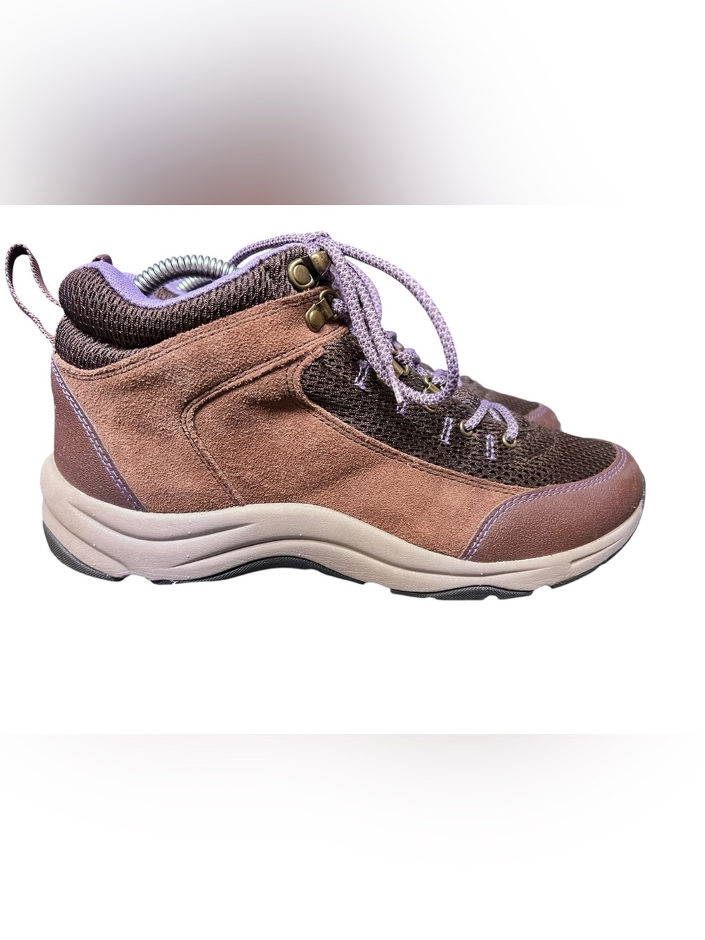 VIONIC 3105 Cypress Hiking Boots Outdoor Nature Brown Purple Water Resistant 8.5